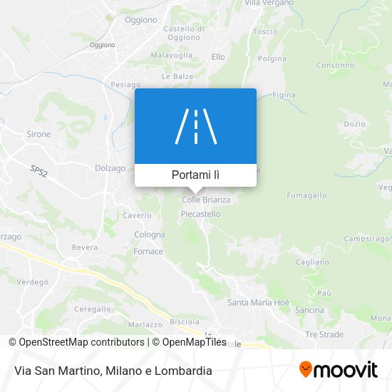 Mappa Via San Martino