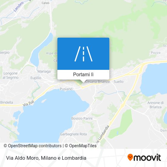 Mappa Via Aldo Moro