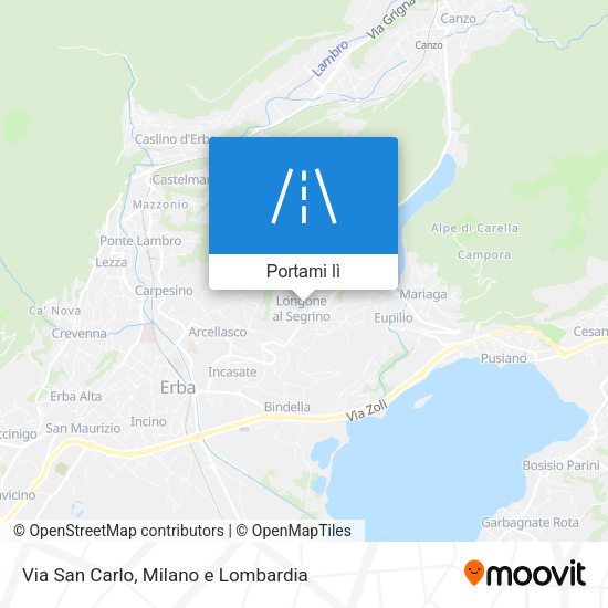 Mappa Via San Carlo