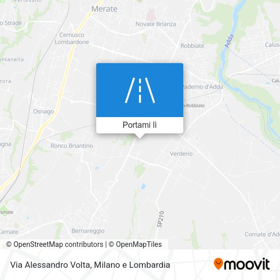 Mappa Via Alessandro Volta