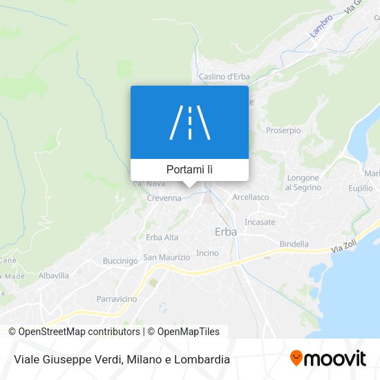 Mappa Viale Giuseppe Verdi