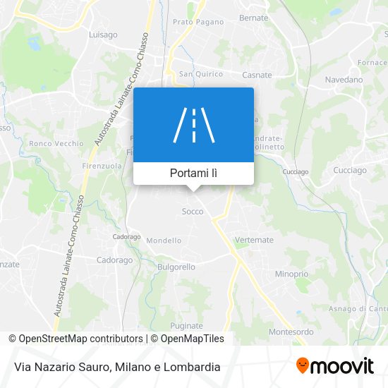 Mappa Via Nazario Sauro