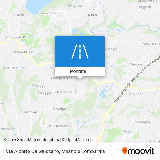 Mappa Via Alberto Da Giussano