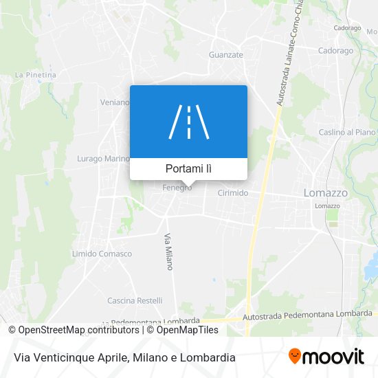 Mappa Via Venticinque Aprile