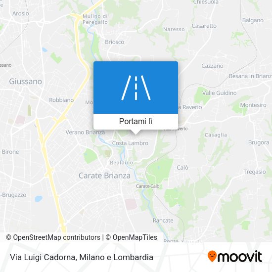 Mappa Via Luigi Cadorna