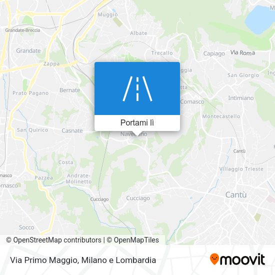 Mappa Via Primo Maggio