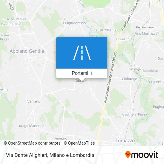 Mappa Via Dante Alighieri