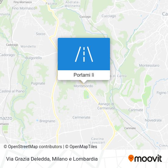 Mappa Via Grazia Deledda
