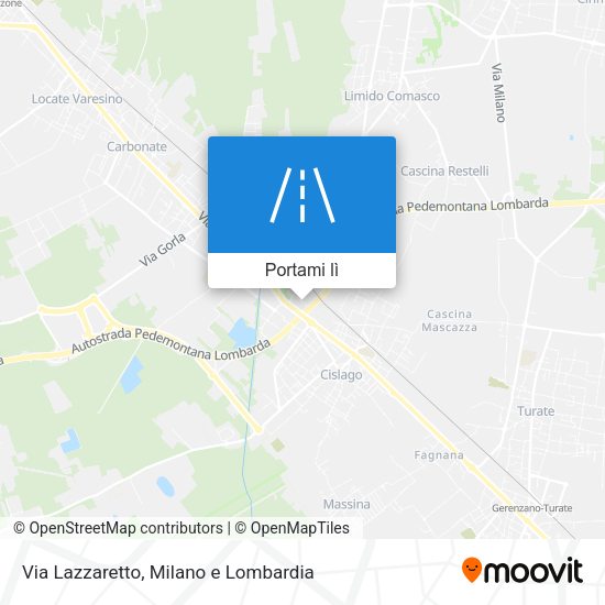 Mappa Via Lazzaretto