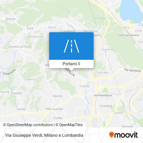 Mappa Via Giuseppe Verdi