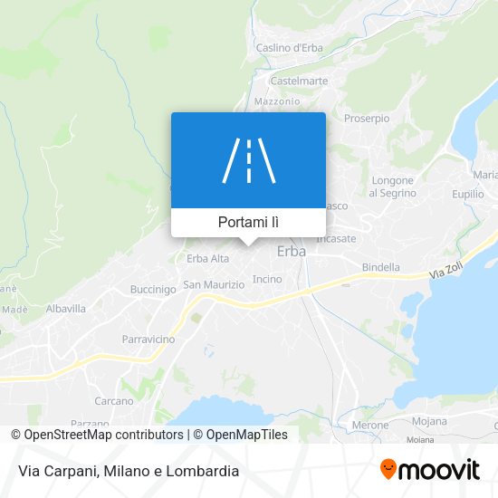 Mappa Via Carpani