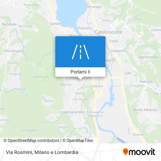 Mappa Via Rosmini