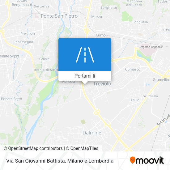 Mappa Via San Giovanni Battista