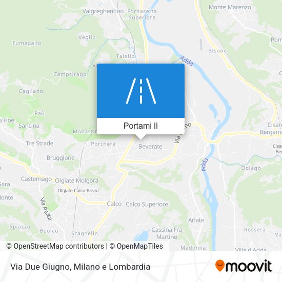 Mappa Via Due Giugno