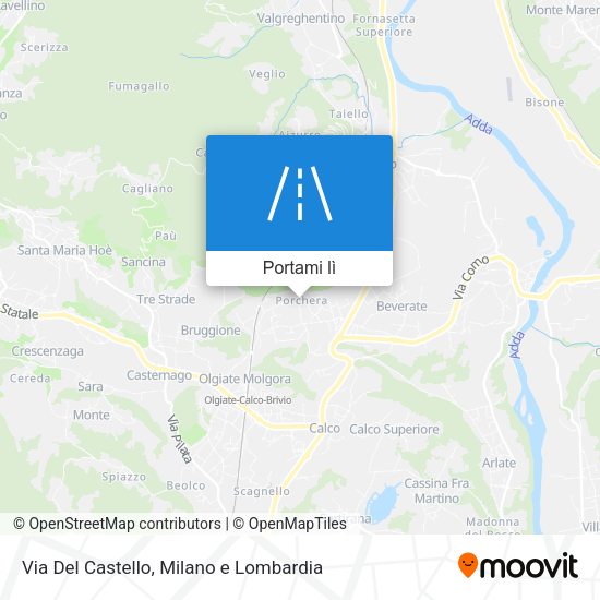 Mappa Via Del Castello