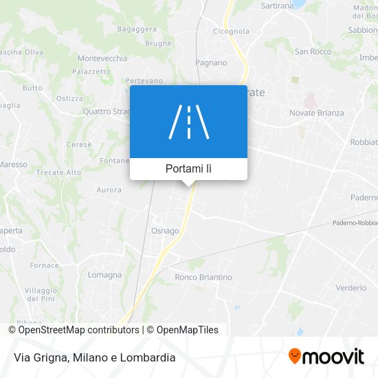 Mappa Via Grigna