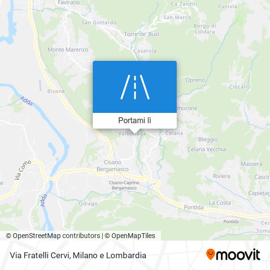 Mappa Via Fratelli Cervi