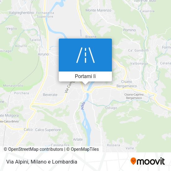 Mappa Via Alpini