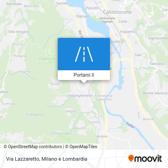 Mappa Via Lazzaretto