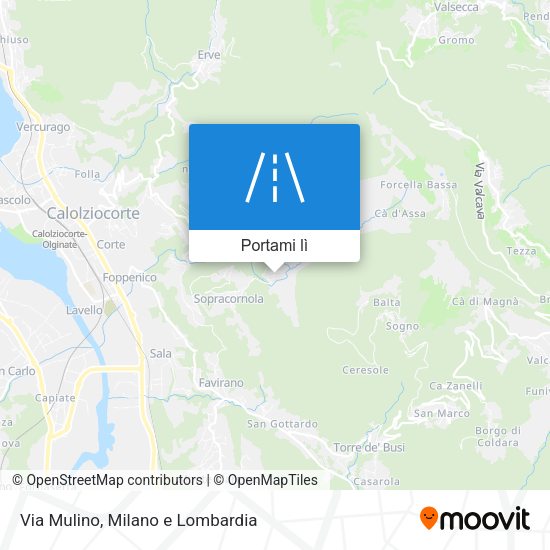 Mappa Via Mulino