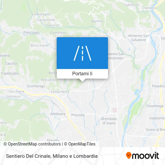 Mappa Sentiero Del Crinale