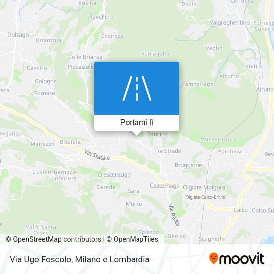 Mappa Via Ugo Foscolo