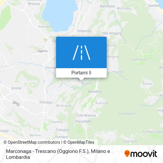 Mappa Marconaga - Trescano (Oggiono F.S.)