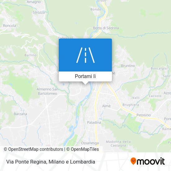Mappa Via Ponte Regina
