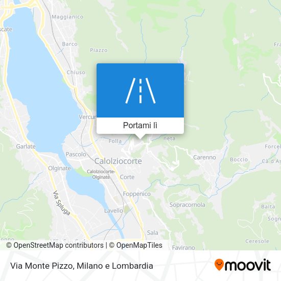 Mappa Via Monte Pizzo