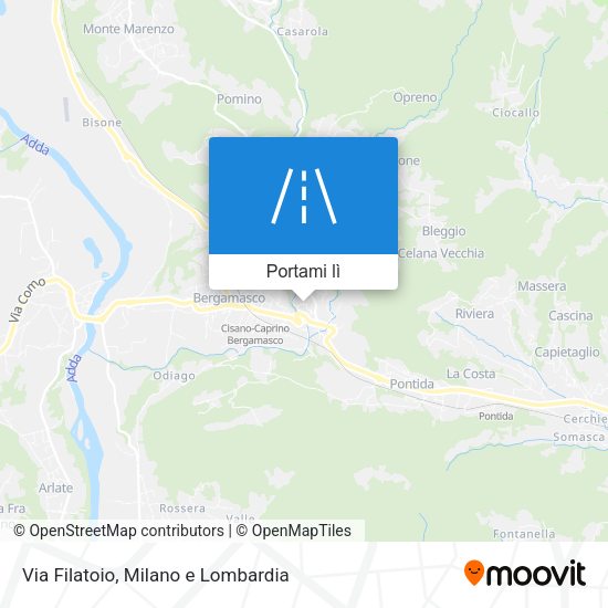 Mappa Via Filatoio