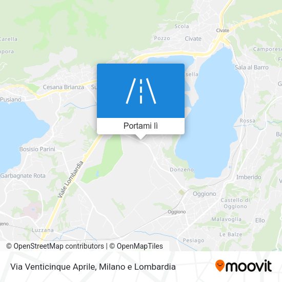Mappa Via Venticinque Aprile