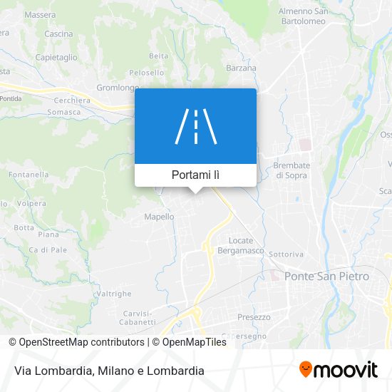 Mappa Via Lombardia