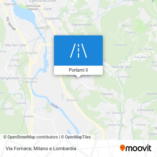 Mappa Via Fornace