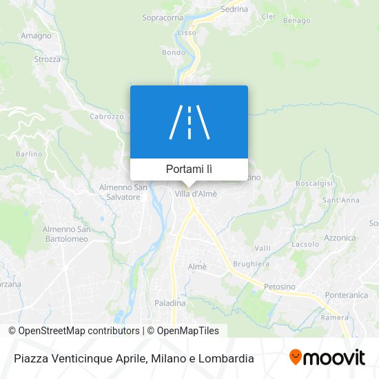 Mappa Piazza Venticinque Aprile
