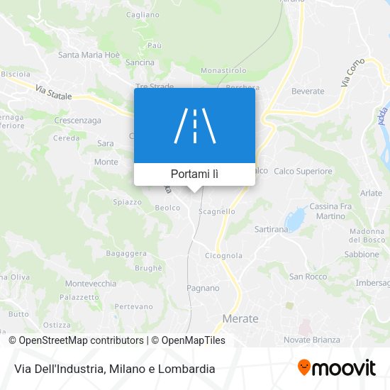 Mappa Via Dell'Industria