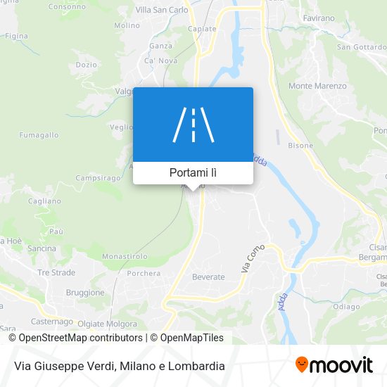 Mappa Via Giuseppe Verdi
