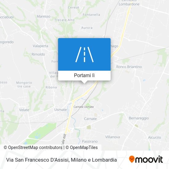 Mappa Via San Francesco D'Assisi