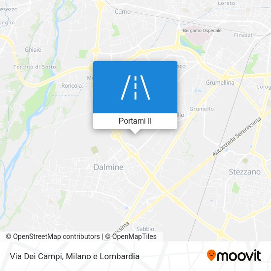 Mappa Via Dei Campi