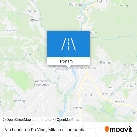 Mappa Via Leonardo Da Vinci
