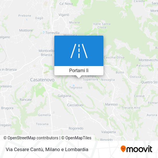 Mappa Via Cesare Cantù
