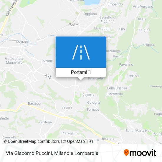 Mappa Via Giacomo Puccini