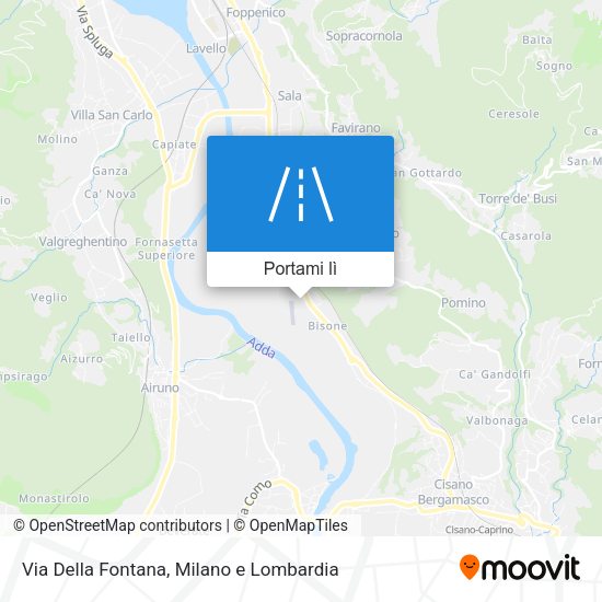Mappa Via Della Fontana