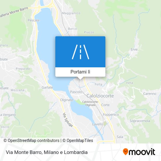 Mappa Via Monte Barro