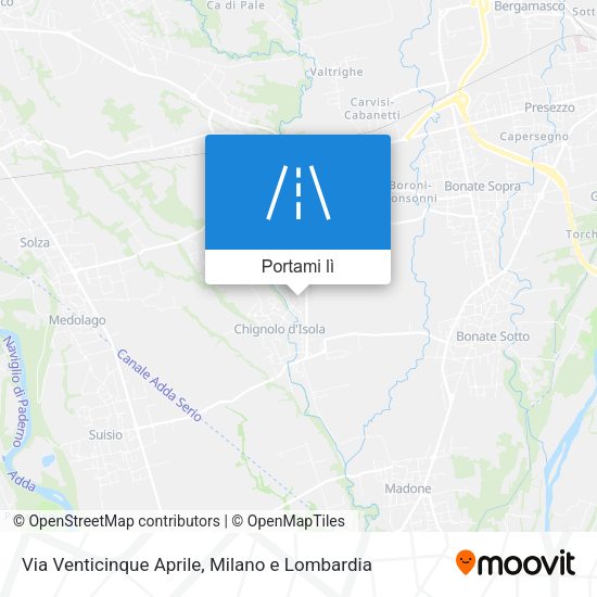 Mappa Via Venticinque Aprile
