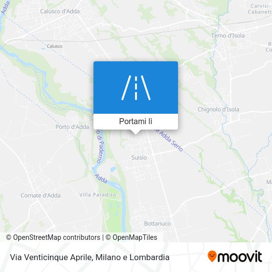 Mappa Via Venticinque Aprile