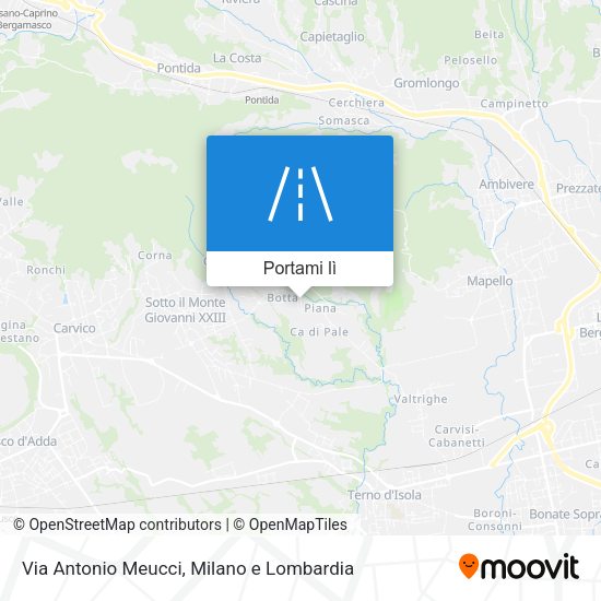 Mappa Via Antonio Meucci