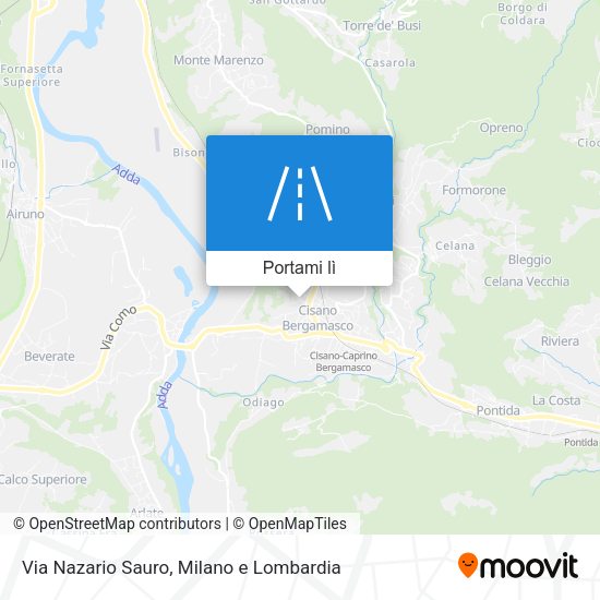 Mappa Via Nazario Sauro