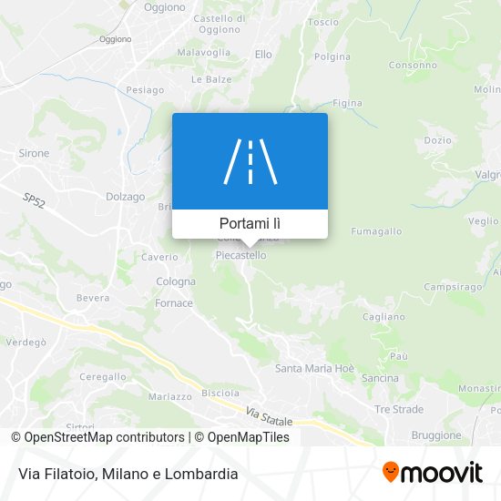 Mappa Via Filatoio