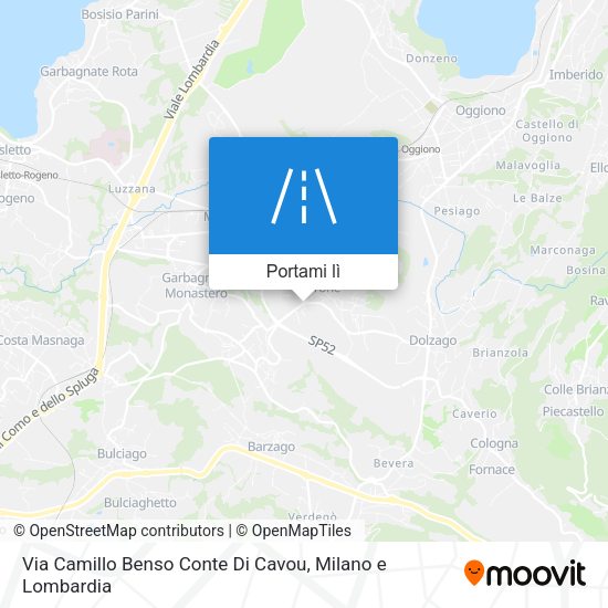 Mappa Via Camillo Benso Conte Di Cavou