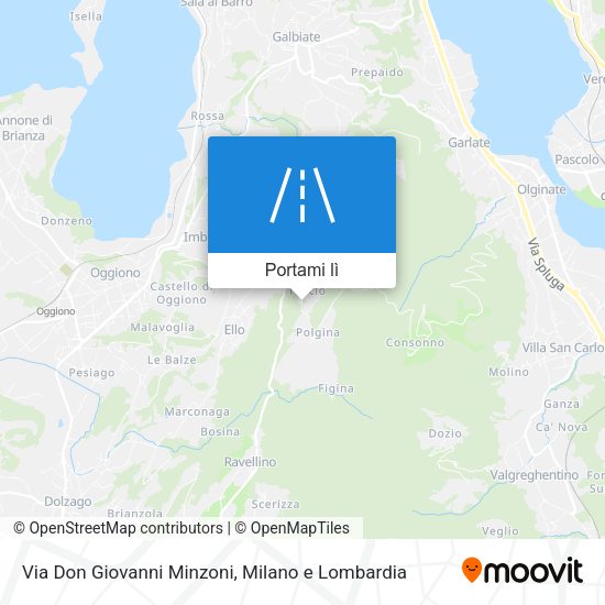 Mappa Via Don Giovanni Minzoni
